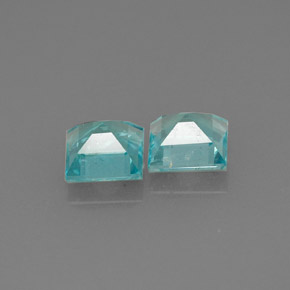 Apatite naturale blu da  ct, quadrato, VS