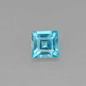 Apatite Azzurro naturale da 0.62 ct, Quadrato, VS