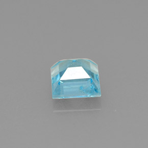 Apatite naturale blu da 0,74 ct, quadrato, VS-SI
