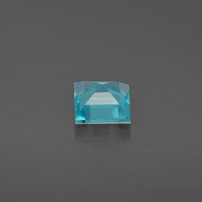 Apatite naturale blu da 0,68 ct, quadrato, VS