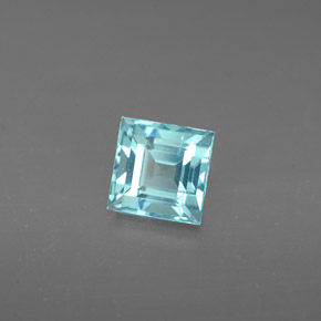 Apatite naturale blu da 0,83 ct, quadrato, VS