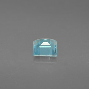 Apatite naturale blu da 0,63 ct, quadrato, VS