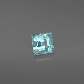 Apatite naturale blu da 0,63 ct, quadrato, VS