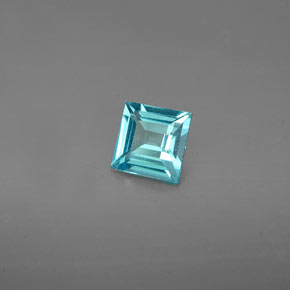 Apatite naturale blu da 0,53 ct, quadrato, VS