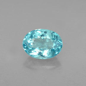 Apatite Azzurro naturale da 1.76 ct, Taglio ovale, VS-SI