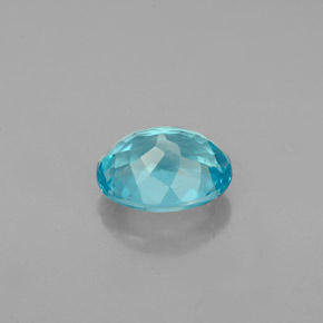 Apatite Azzurro naturale da 1.17 ct, Taglio ovale, VVS-VS