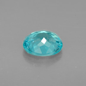 Apatite naturale blu da 0,88 ct, taglio ovale, VS