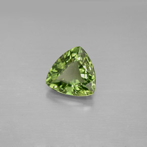 Apatite naturale verde da 1,55 ct, trillion, VS