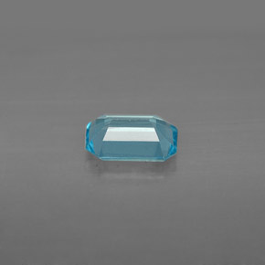 Apatite naturale blu da 1,11 ct, taglio smeraldo, VS