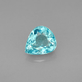 Apatite Azzurro naturale da 1.39 ct, Forma a pera, VS