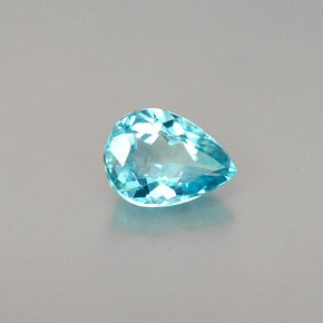 Apatite Azzurro naturale da 0.66 ct, Forma a pera, VS-SI