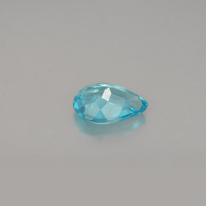 Apatite naturale blu da 0,67 ct, taglio a pera, VS