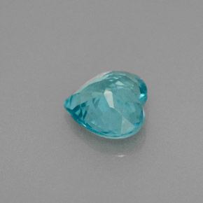 Apatite naturale blu da 1,05 ct, a forma di cuore, VS-SI