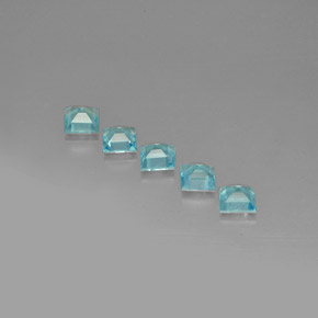 Apatite naturale blu da  ct, quadrato, VS
