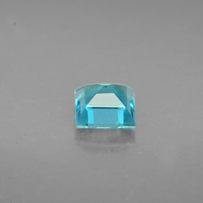 Apatite naturale blu da 0,66 ct, quadrato, VS