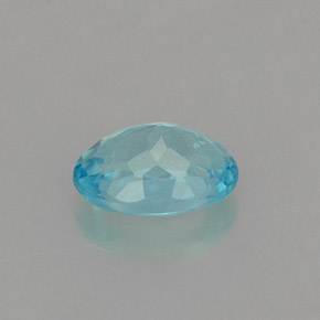 Apatite naturale blu da 0,60 ct, taglio ovale, VS-SI