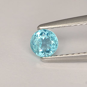 Apatite Azzurro naturale da 0.29 ct, Taglio rotondo, VS