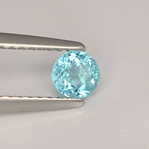 Apatite Azzurro naturale da 0.29 ct, Taglio rotondo, VS