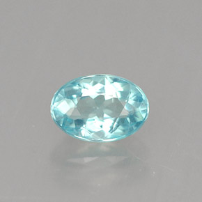 Apatite Azzurro naturale da 0.56 ct, Taglio ovale, VVS-VS