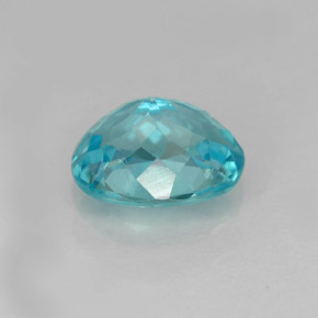 Apatite naturale blu da 1,27 ct, taglio ovale, VVS-VS