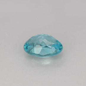Apatite naturale blu da 0,83 ct, taglio ovale, VVS-VS
