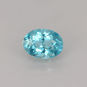 Apatite Azzurro naturale da 0.88 ct, Taglio ovale, VVS-VS