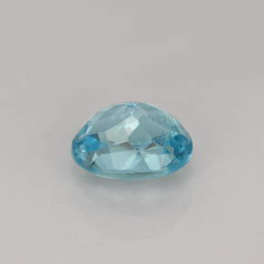 Apatite naturale blu da 1,01 ct, taglio ovale, VVS-VS