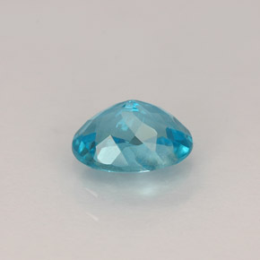 Apatite naturale blu da 0,92 ct, taglio ovale, VVS-VS