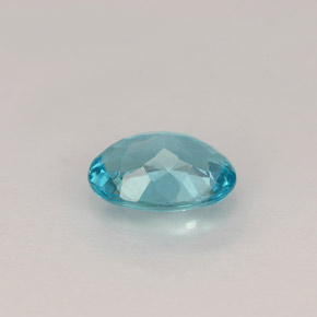 Apatite naturale blu da 0,82 ct, taglio ovale, VS