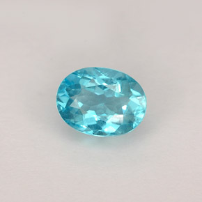 Apatite Azzurro naturale da 0.88 ct, Taglio ovale, VS