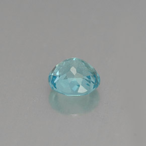 Apatite naturale blu da 0,66 ct, taglio rotondo, VS