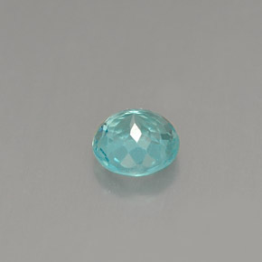 Apatite naturale blu da 0,50 ct, taglio rotondo, VS