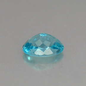 Apatite naturale blu da 0,89 ct, taglio ovale, VVS-VS
