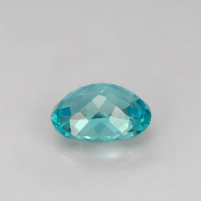 Apatite naturale blu da 1,13 ct, taglio ovale, VS