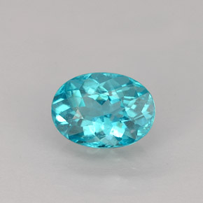 Apatite blu chiaro naturale da 1,20 ct, taglio ovale, VS