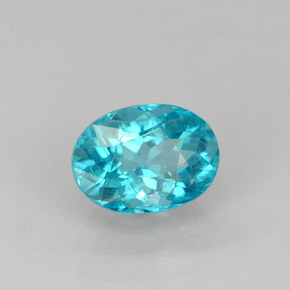 Apatite blu chiaro naturale da 1,20 ct, taglio ovale, VS