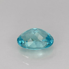 Apatite naturale blu da 1,07 ct, taglio ovale, VS