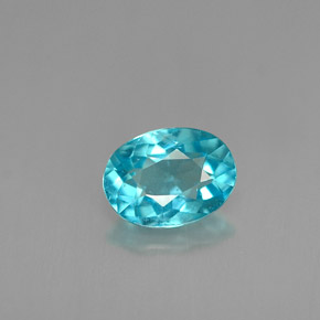 Apatite Azzurro naturale da 0.81 ct, Taglio ovale, VS