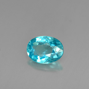 Apatite Azzurro naturale da 0.81 ct, Taglio ovale, VS