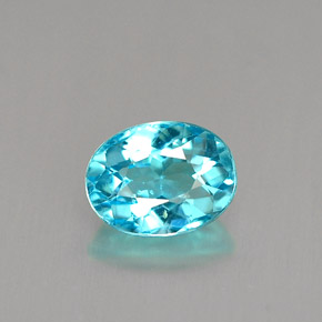 Apatite naturale blu chiaro da 0,94 ct, taglio ovale, VS