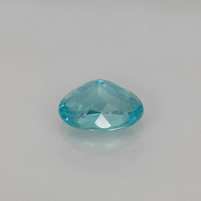 Apatite naturale blu da 0,88 ct, taglio ovale, VS