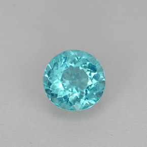 Apatite naturale blu da 0,87 ct, taglio rotondo, VS