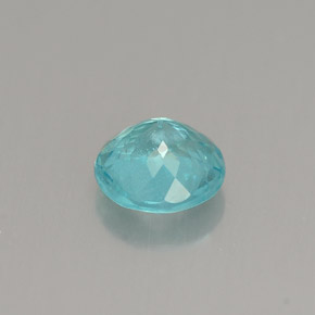 Apatite naturale blu da 0,91 ct, taglio rotondo, VS