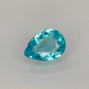 Apatite Azzurro naturale da 0.67 ct, Forma a pera, VS