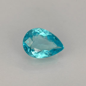 Apatite Azzurro naturale da 0.67 ct, Forma a pera, VS