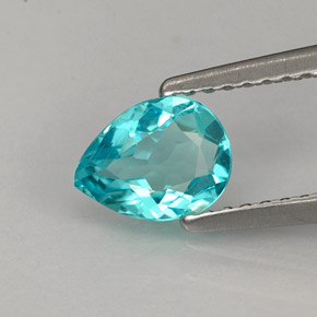 Apatite Azzurro naturale da 0.79 ct, Forma a pera, VS