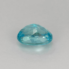 Apatite naturale blu da 0,98 ct, taglio ovale, VS-SI