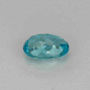 Apatite naturale blu da 0,88 ct, taglio ovale, VS