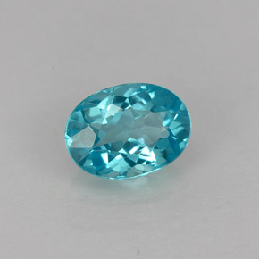 Apatite Azzurro naturale da 0.86 ct, Taglio ovale, VS