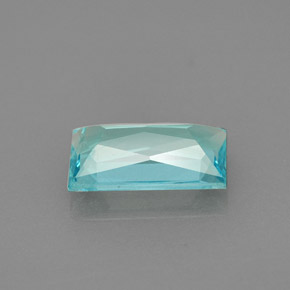 Apatite Azzurro naturale da 1.40 ct, Taglio a baguette, VS
